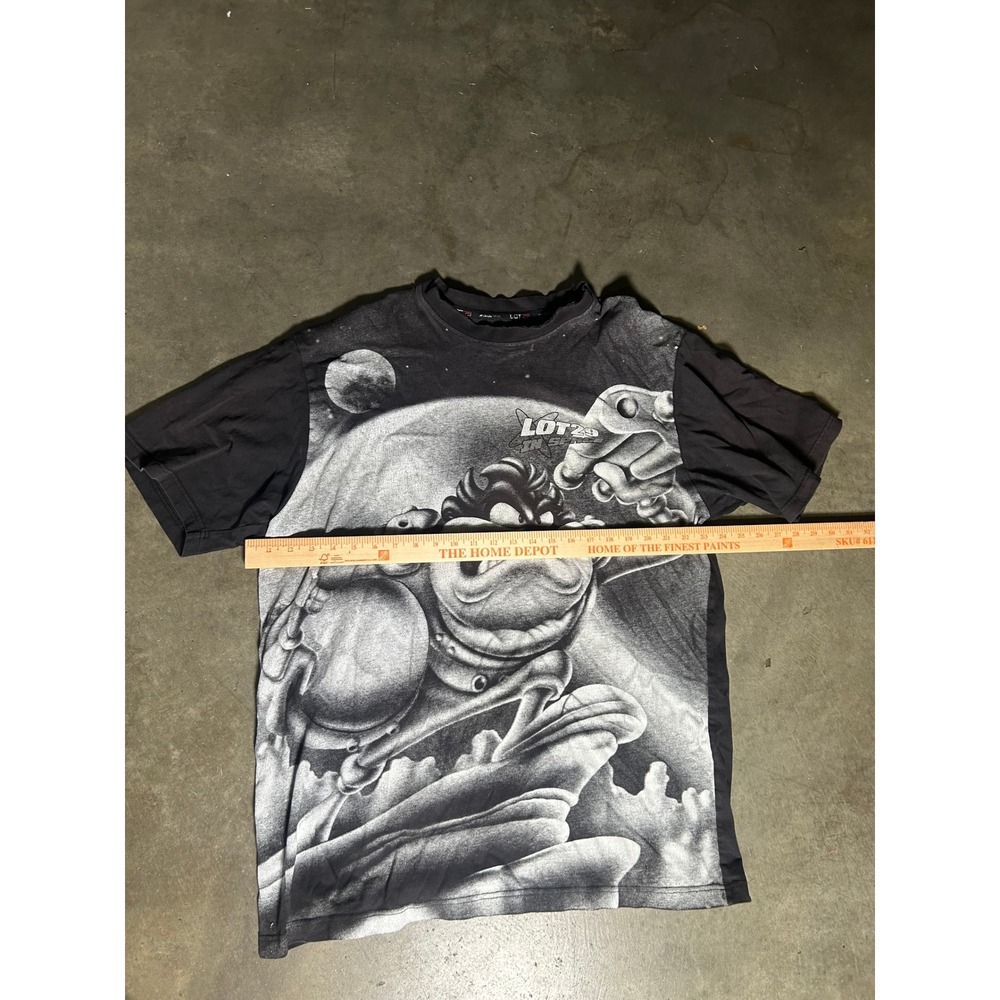 Vintage Lot29 In Space Taz Looney Tunes Graphic T-Shirt Mens XXL Black